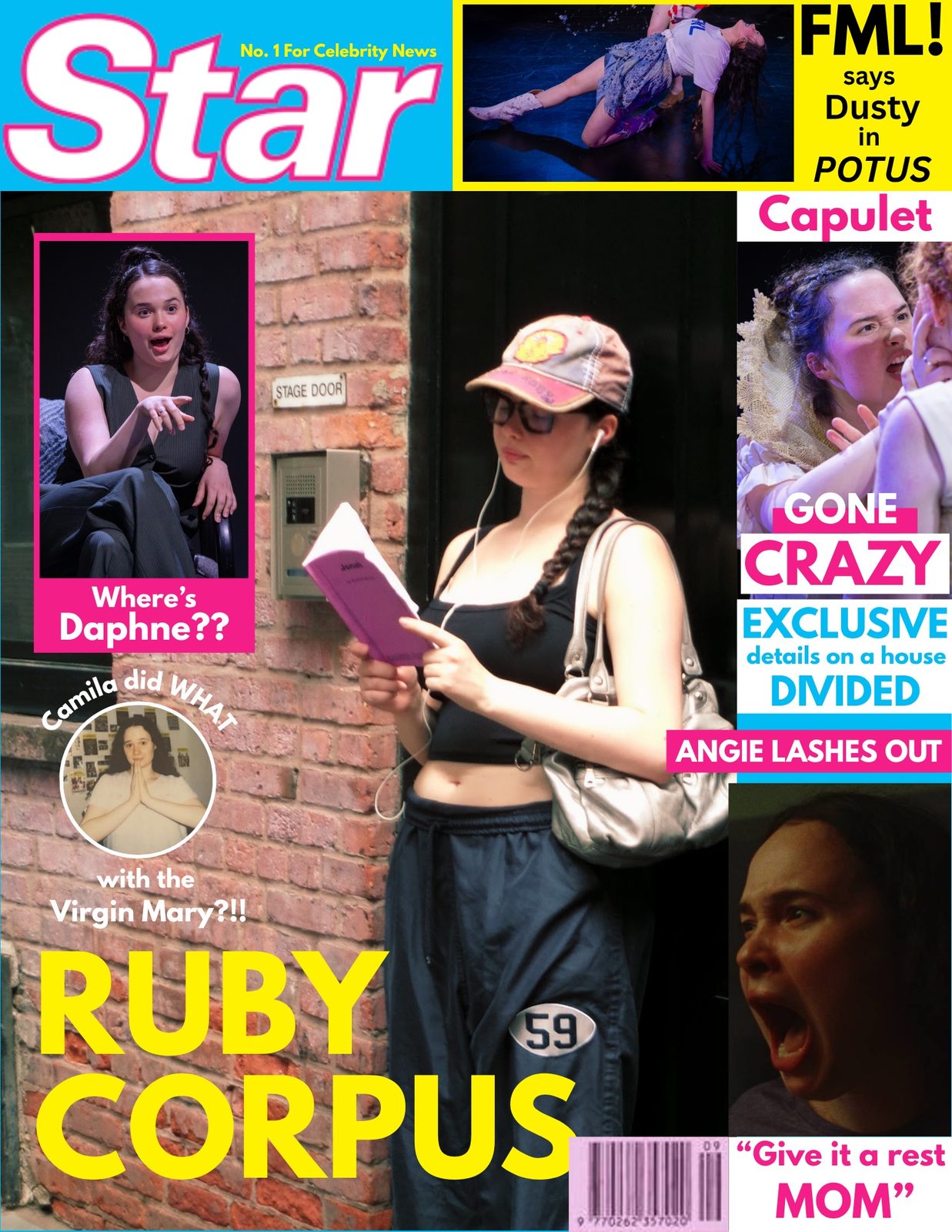 Ruby Corpus Star magazine cover collage